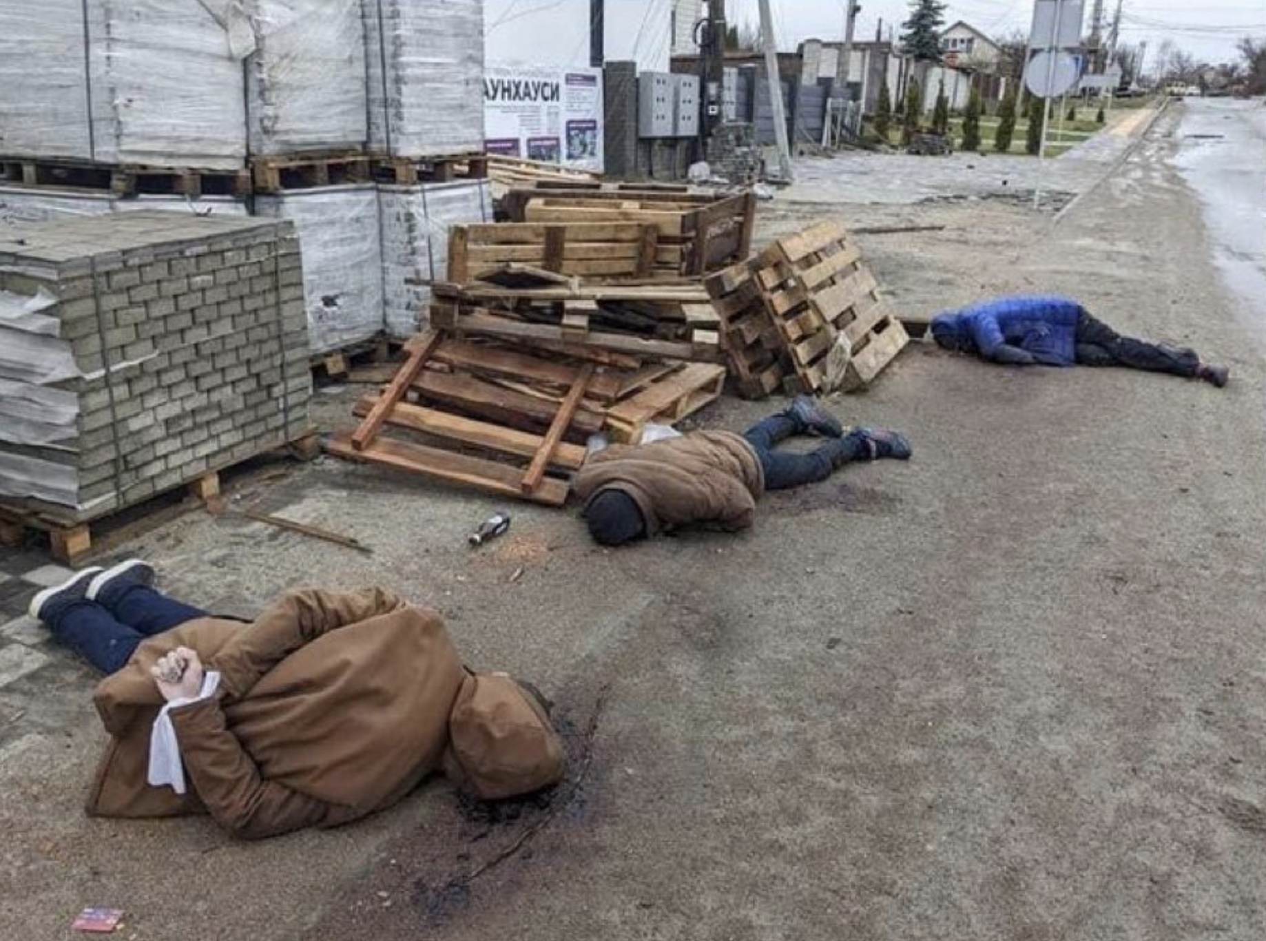 Image of Ukrainian Dead by Mykhailo Podoliak