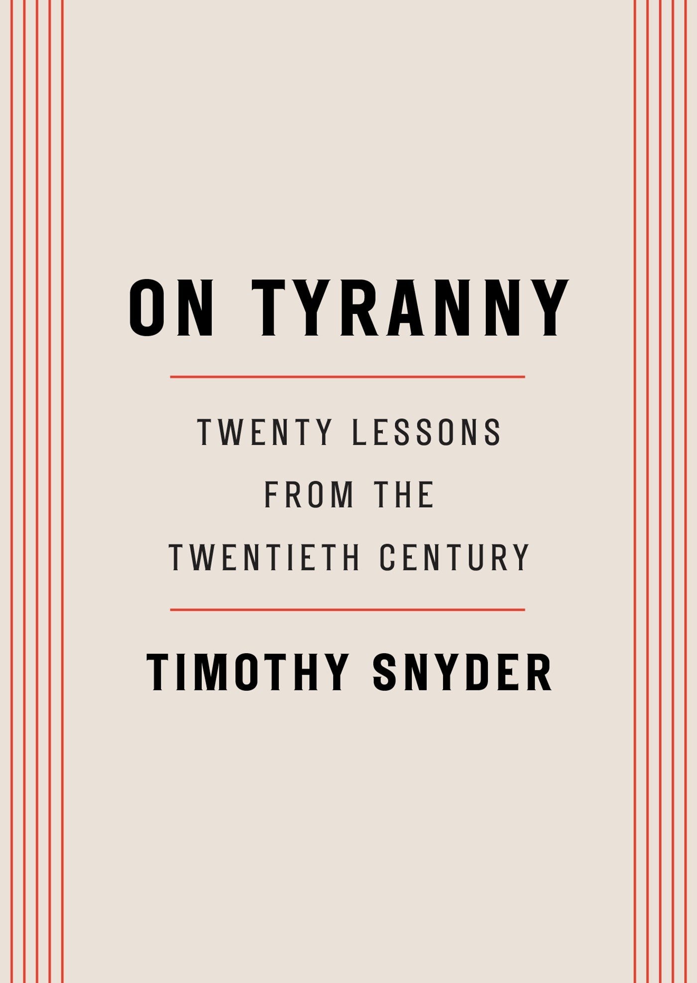 See On Tyranny in Library Catalog