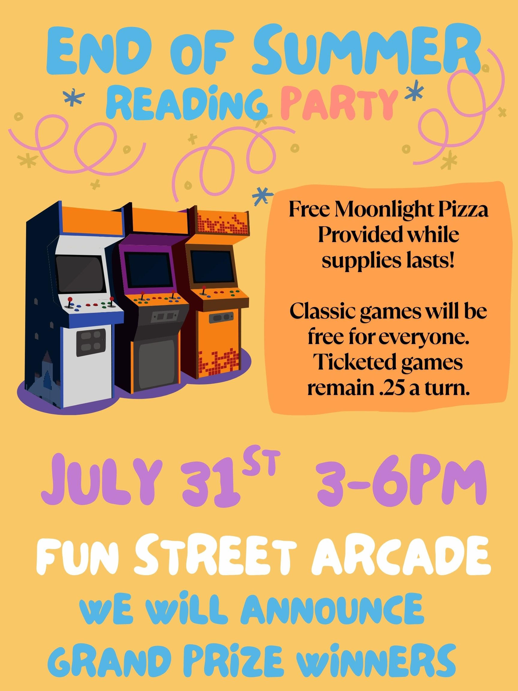 END OF SUMMER READING PARTY