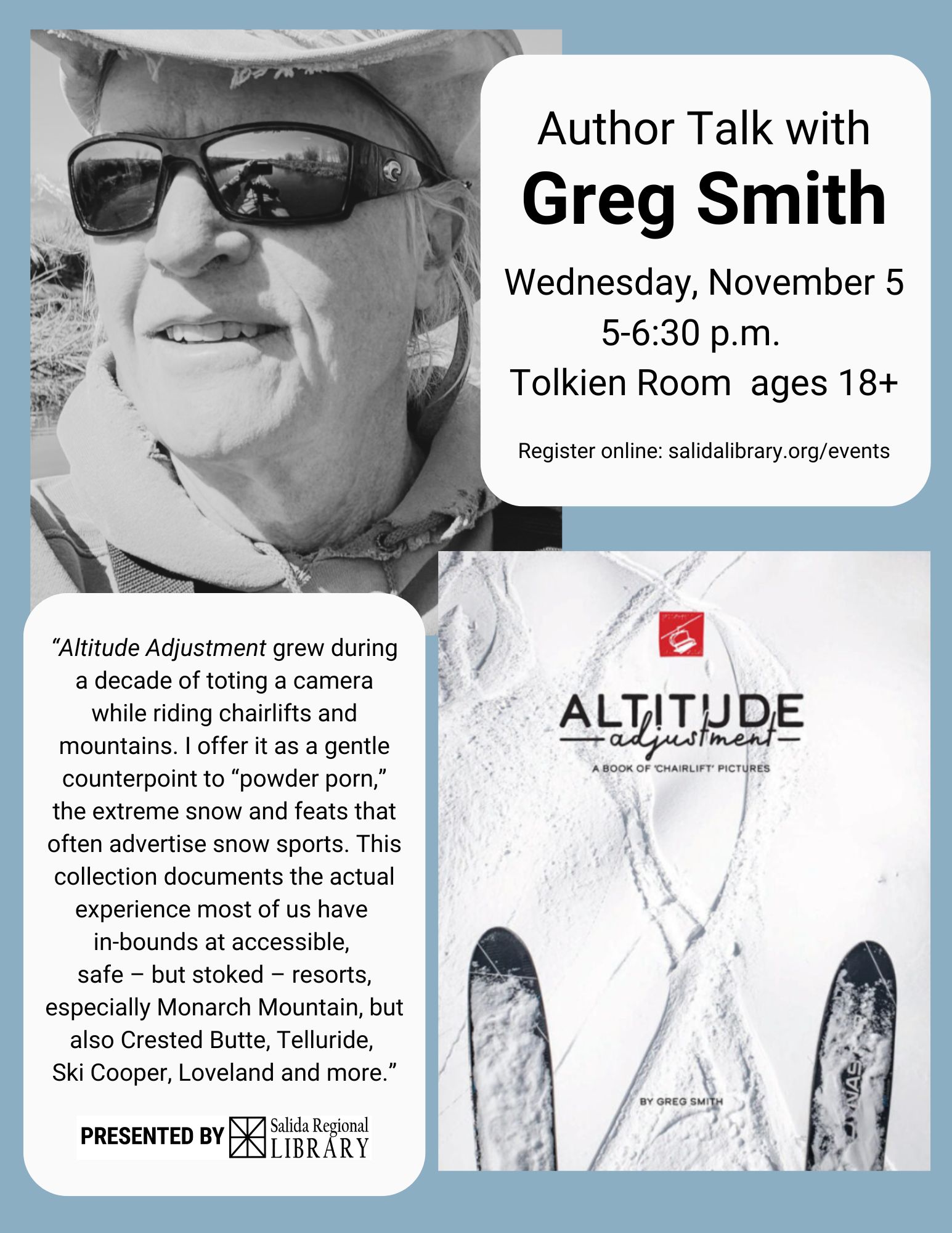 AUTHOR TALK WITH GREG SMITH