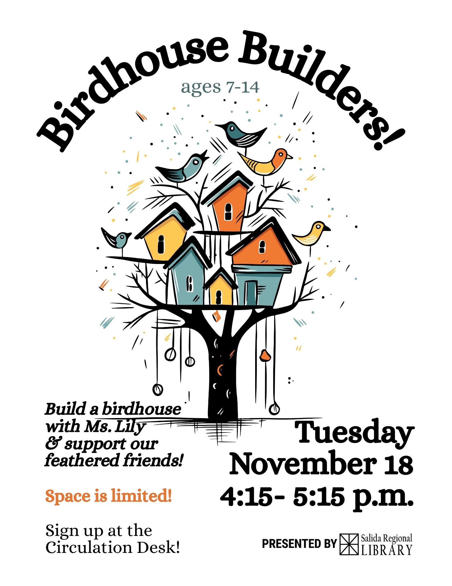 BIRDHOUSE BUILDERS PROGRAM AT SRL