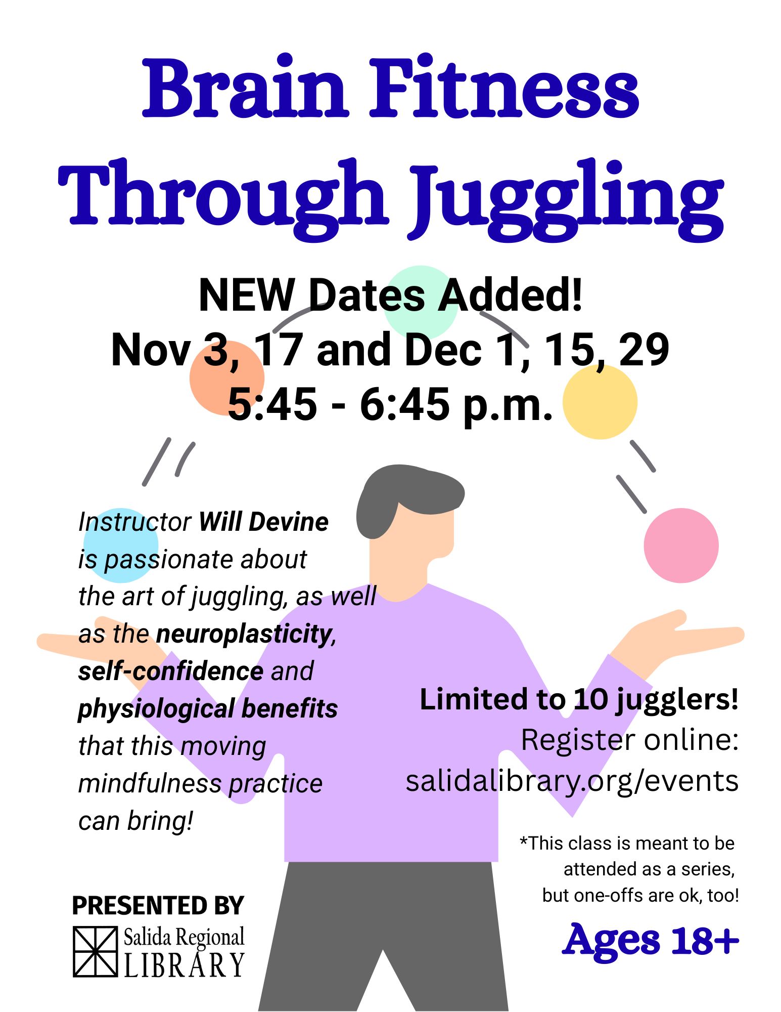 Brain Fitness Through Juggling – SEP-DEC – UPDATE 2