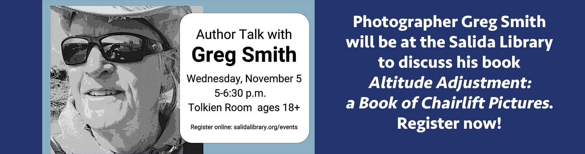 Greg Smith Author Talk at SRL